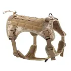Dog harness TACTICAL size S brown — Foto 1