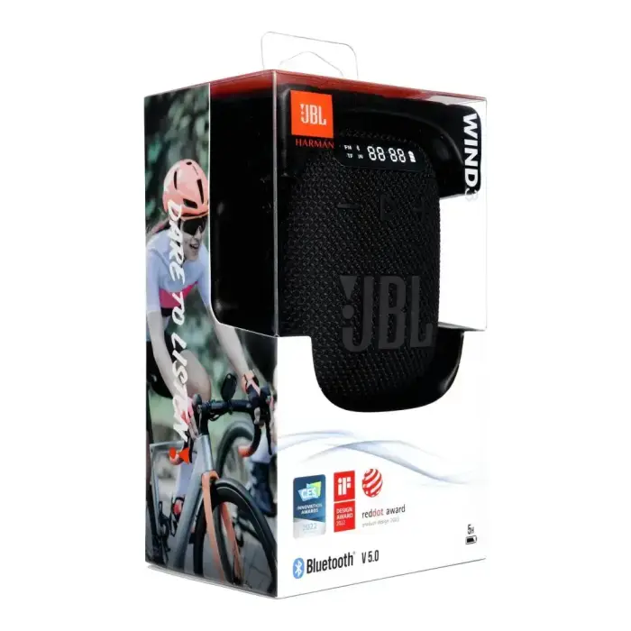 Wireless speaker JBL Wind 3 with handlebar holder black Foto 3
