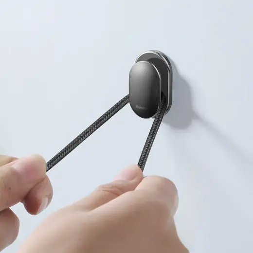 Baseus Small Shell hanger for car, home, garage 4 pcs. - black Фото num
