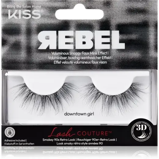 KISS Rebel False Eyelashes Downtown Girl 2 Pc Foto 3