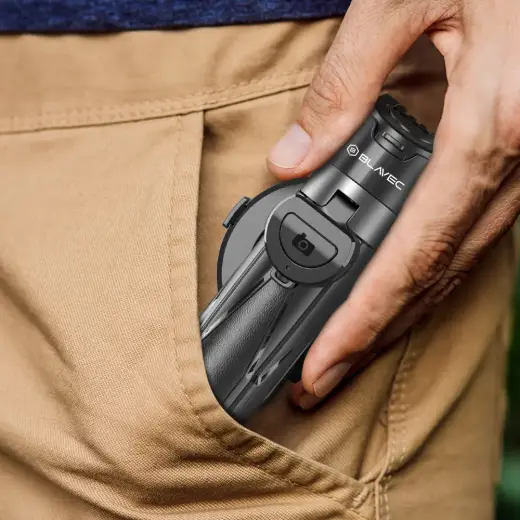 Blavec Selfie Stick Aluminium Coco Mini P05 Magsafe tripod + remote control + holder 0,41 metres (SSCMP05-MTRHB041) black Фото num