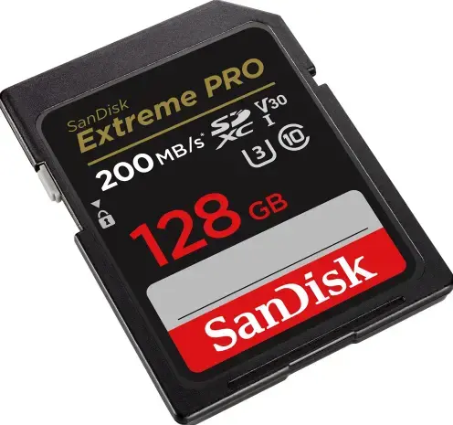 Карта памяти SanDisk 128 ГБ Extreme Pro SDXC C10 V30 UHS-I U3 Фото num