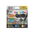 Flomasteri CARIOCA Metallic MaxiMarkers Box 6gab Foto 1