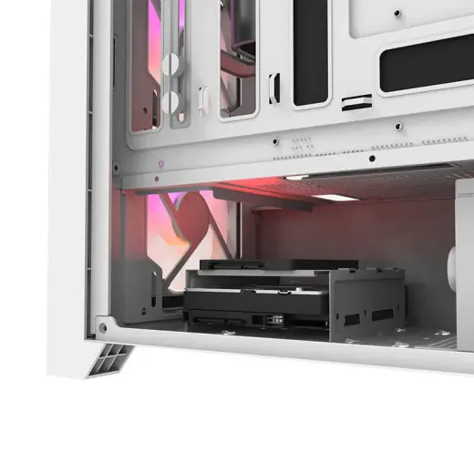 Computer case Darkflash DRX70 GLASS + 4 RGB fans (white) Фото num
