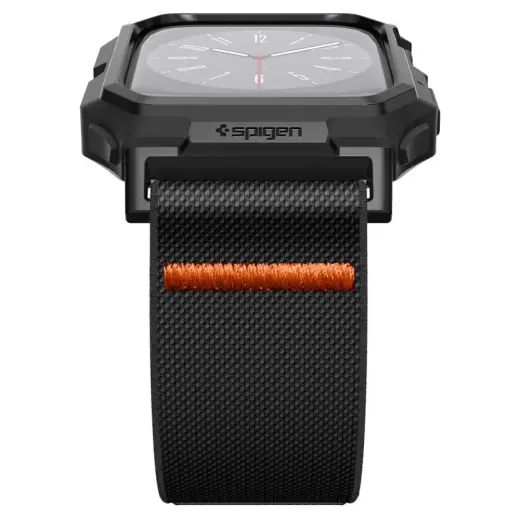 Spigen Lite Fit Pro case with strap for Apple Watch 4 | 5 | 6 | 7 | 8 | 9 | SE (44 | 45 mm) - matte black Фото num