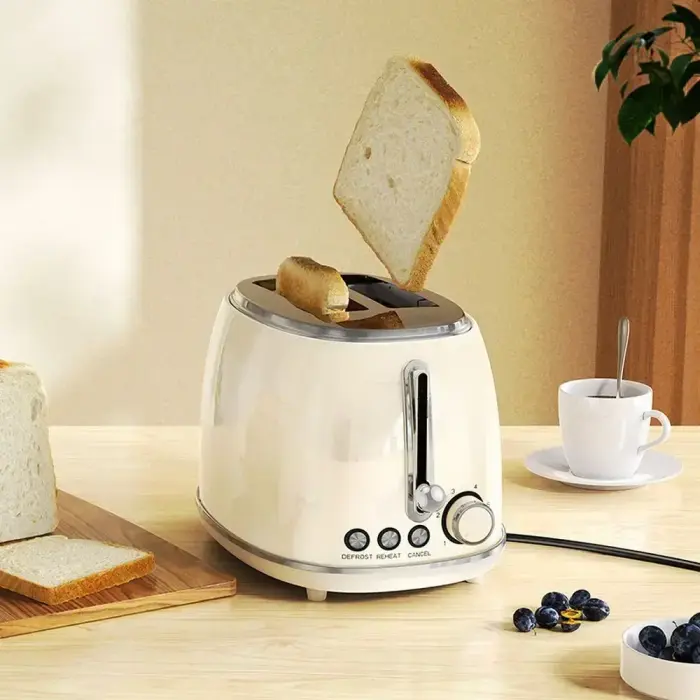 HOCO Retro toaster 850W HE50 milky white Foto 3
