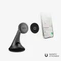 Magnetic car holder with Wide Line suction cup Black Photo