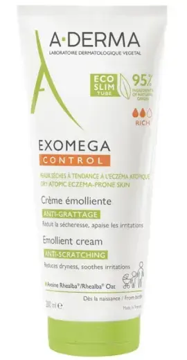 A-Derma Exomega Control Emollient Cream 200 Ml