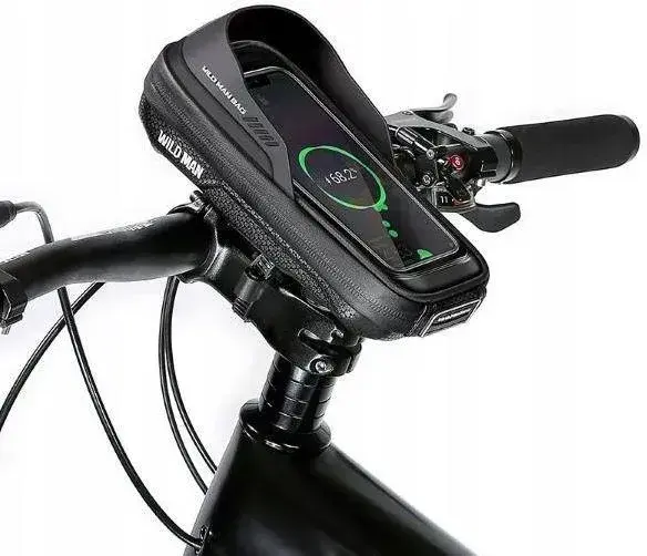 WILDMAN traveling bag for bike handlebars with zipper 0,5L (4 "- 7") ES16 black Photo