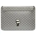 Karl Lagerfeld Sleeve KLCS14SAKHPKG 14" srebrny|silver Saffiano Monogram Ikonik Foto 1