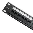 Qoltec Patch panel RACK | 24 ports | cat.6 UTP | Black — Foto 2