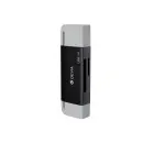 Devia card reader 2in1 EL240 USB/USB-C 3.0 black Foto 4