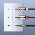 UGREEN AV116 3,5mm Jack to 2RCA (Cinch) Cable 3m (black) Photo