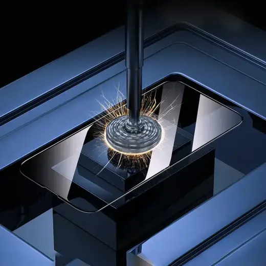 Borofone Tempered glass BF6 Diamond Armor Full Screen HD for Iphone 15 Plus/16 Plus - 10 pieces Foto 8