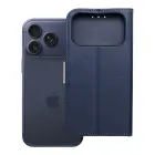 Split Book grāmatveida maciņš telefonam iPhone 17 tumši zils bēšs — Foto 3