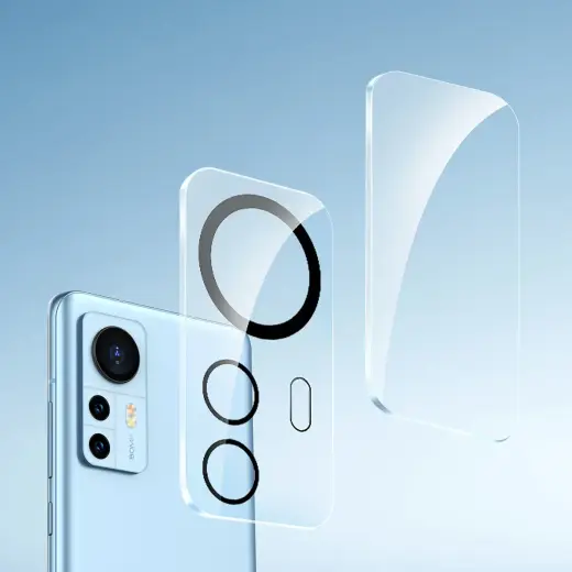 Baseus Xiaomi 12 Pro Camera Film 0.3mm Transparent (2pcs) + Cleaning Kit (SGQK000402) Foto 9