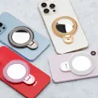 Phone stand CIRCLE MIRROR - stick-on - pink — Foto 7