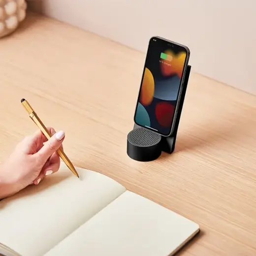 Lexon City Energy Pro 10W Wireless Charger with Bluetooth Speaker black LD145N Фото num