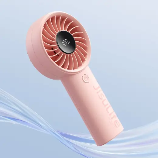 Jisulife Handheld Fan Life4 5000mAh Portable USB Fan - Pink Foto 4