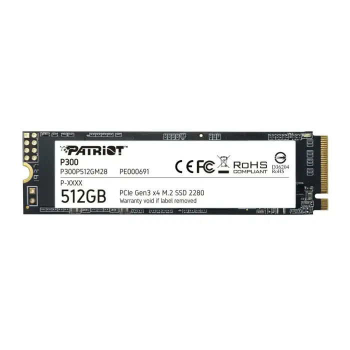 Patriot Memory M.2 SSD P300 512GB / P300P512GM28 White, black