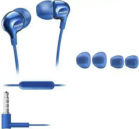 Wired earphones with microphone jack 3,5mm PHILIPS SHE3705BL blue Foto 2