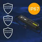 Qoltec LED Driver IP67 100W | 12V | 8.3A | Waterproof | Black — Photo 4