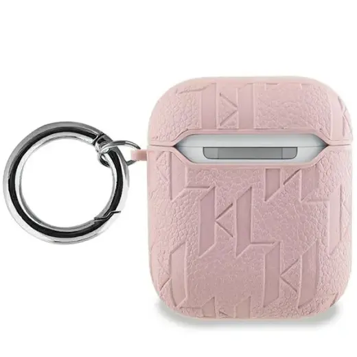 Karl Lagerfeld KLA2PGKIPP AirPods 1|2 cover różowy|pink Monogram Karl Head Foto 2