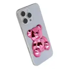 Phone stand BEAR - stick-on - pink Foto 3