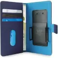 PURO Smart Wallet XL etui uniwersalne niebieskie|blue 5.1" z uchwytem foto oraz kieszeniami na karty i pieniądze UNIWALLET3BLUEXL Foto 2