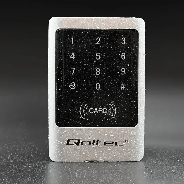 Qoltec Code lock MIMAS with RFID reader Code | Card | key fob | Doorbell button | IP68 | EM Foto 3