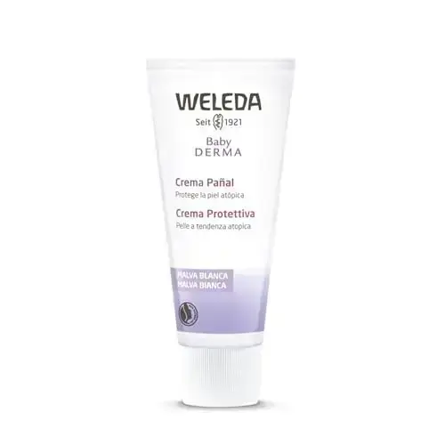 Weleda Baby White Mallow Diaper Care Cream, 1.7 Fluid Ounce, Fragrance Free Plant Rich Protection with White Mallow, Pansy, Sesame and Coconut Oils Foto 3