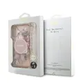 Guess IML Flowers Strap MagSafe Case for iPhone 17 Pink Фото num