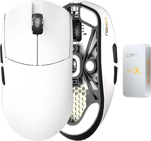 Lamzu Maya X Gaming Maus - Cloud White