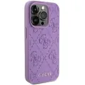 Guess Leather 4G Stamped case for iPhone 15 Pro - purple — Foto 4