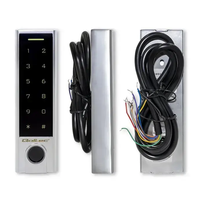 Qoltec Code lock PROTEUS with fingerprint reader | RFID | Code | Card | key fob | Doorbell | IP68 | EM Foto 7