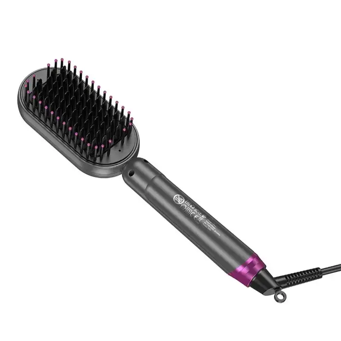 Hair straightener Hoco with comb and digital display HP44 rose red Foto 2