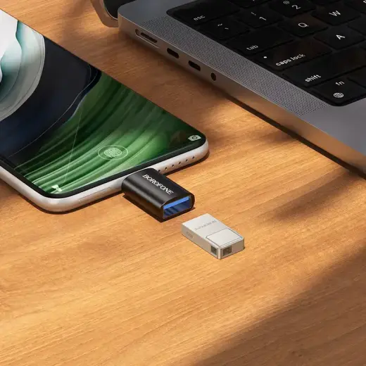 Borofone Adapter BV26C - Type C to USB - black Photo