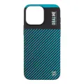 OBAL:ME Flossy Stripes Cover for Apple iPhone 16 Pro Max Black|Teal Photo
