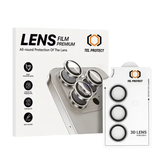 Tel Protect 3D kameras aizsargstikls telefonam Samsung Galaxy S26+ (S947) caurspīdīgs (3 gab.)