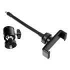 LED Ring Stream RGB lamp 10" with holder for mobile + tripod black Photo