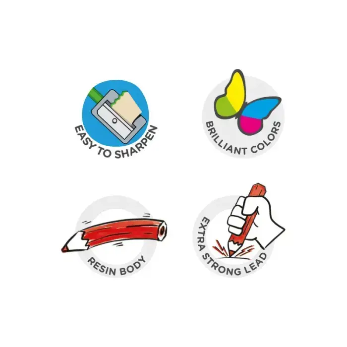 Krāsainie zīmuļi CARIOCA TITA ECOFAMILY, 12gab Foto 5