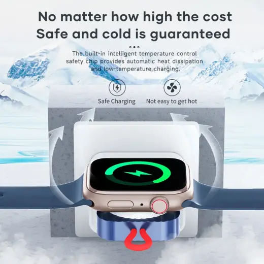 Rock Induction charger W26 - Type C - for Apple Watch 2,5W white Foto 6