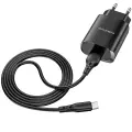 Borofone BN1 tīkla lādētājs | 10W | USB-A, USB-C | USB-A uz USB-C vads komplektā | melns Foto 3