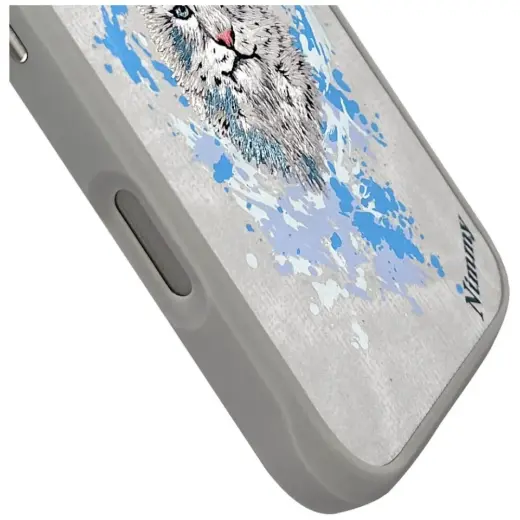 Etui Nimmy Pantera MagSafe do iPhone 16   Pro jasnoszary Photo