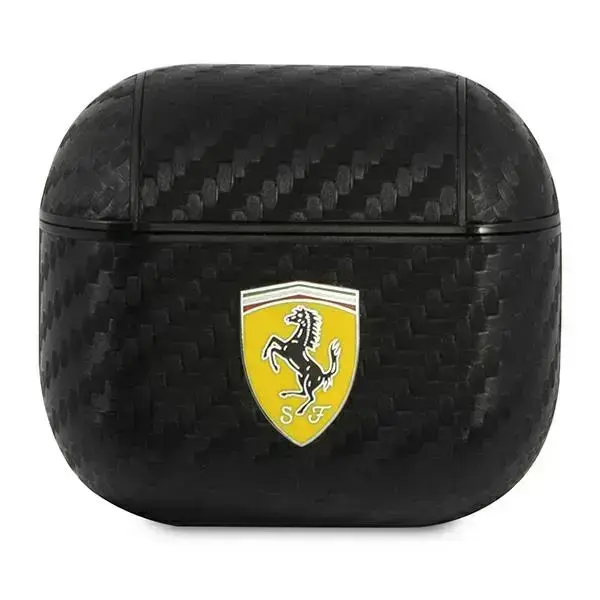 Ferrari FESA3CABK AirPods 3 cover black/black On Track PU Carbon