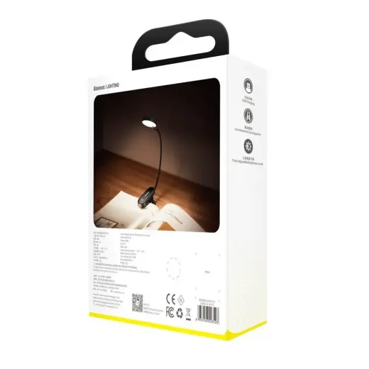 Baseus mini LED lasāmspuldze ar klipu pelēka (DGRAD-0G) Foto 20