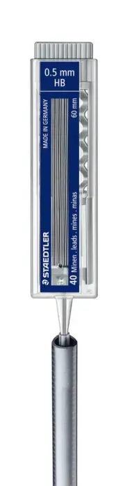 Serdeņi mehāniskajam zīmulim STAEDTLER MARS MICRO CARBON 255 0.5mm HB Foto 4