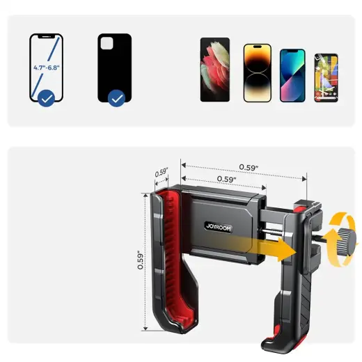Phone holder for scooter, bike, motorcycle - Joyroom JR-ZS266 Photo