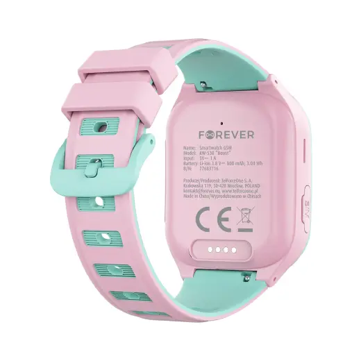 Forever smartwatch GPS WiFi 4G Kids Boost KW-530 Pink Foto 5