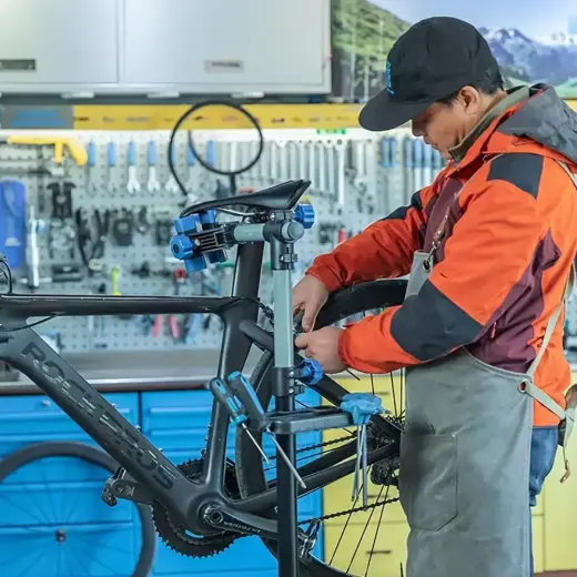 Rockbros MP-02 floor service stand for bicycles with knobs - black Foto 6